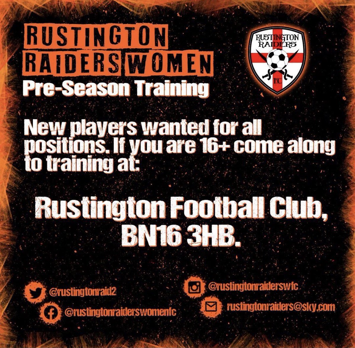 rustingtonraid2's tweet image. We are looking for new players to strengthen the squad ahead of next season! DM us if you are interested ⚽️