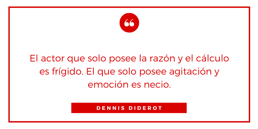 💥 "El ser humano de suprema excelencia posee equilibrio entre el cálculo y la calidez. Sea en escena o en la vida real, el hombre que expresa más de lo que siente no es objeto de compasión, sino de burla".
#acting #diderot #actorslife