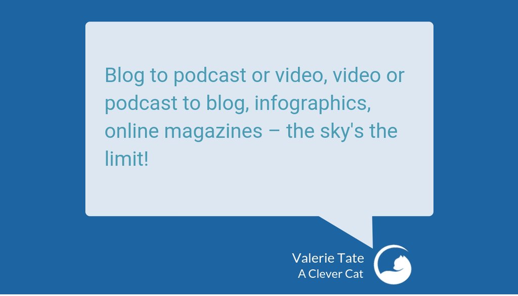 aclevercat's tweet photo. Whether you're a blogger, podcaster, course creator, infopreneur, digital product creator, coach, consultant, or something else – you've felt the pressure to pump out new content/Here's the secret to taking the pressure off. #NoMoreOneAndDoneContent  👉 https://t.co/G5d8C9M9Z3 https://t.co/2Aedkal4wr