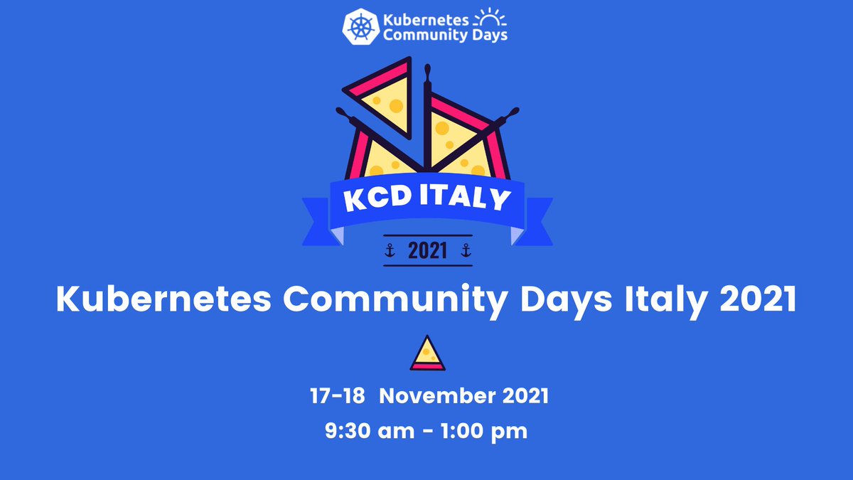 🎉 We are happy to announce the first edition of the 
KCD Italy 🇮🇹
🎟 community.cncf.io/events/details… 

🗓 17-18 November 2021 | 9:30 am - 1:00 pm
💻🆓 Fully virtual and free  

#kcditaly #kcditaly2021  #teamcloudnative #kubernetes #cloudnative #OpenSource