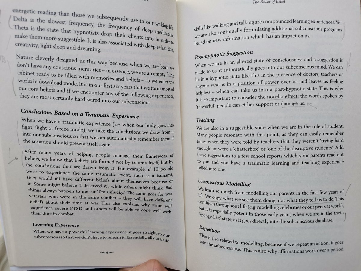 Haavara3's tweet photo. Spiegazione di come vengono create le nostre credenze attraverso sei modalità:
Esperienza traumatica
Apprendimento
Suggestione post ipnotica
Insegnamento
Imitazione inconscia
Ripetizione.
🤔
Mi sembra di averle viste tutte col covid.
Ci stanno #programmando. https://t.co/X3IUMsTwyA