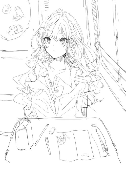 特に何の指針もなく描き始めたはいいもののそういえば志希ちゃんて飛び級してるやんとして没にした絵です 