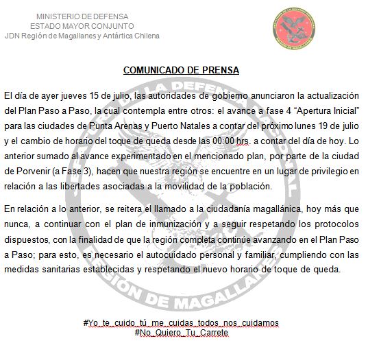 Jefatura de la Defensa Nacional Magallanes tweet media