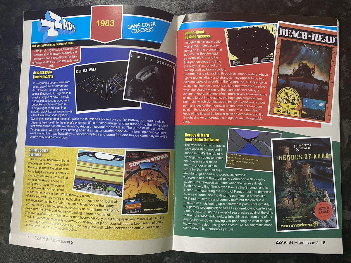 Retro_Fusion's tweet photo. In Zzap! We take a look at some of the best game covers of yesteryear.
Do you have a favourite cover where the art is forever etched in your mind? Share them with us! 👇
Secure your copy of Zzap! today!: https://t.co/XVxWmv2jKH
#FusionRetro #commodore64 #c64 #Zzap64 https://t.co/t0uQYsQsDD