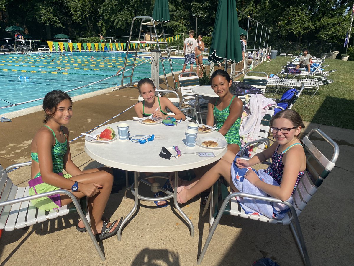 hamletswimteam's tweet image. We love Pancake Breakfast Fridays!!