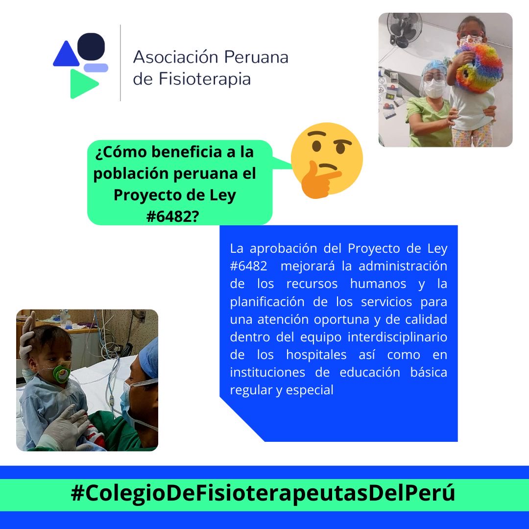 JuradoClaypool's tweet photo. ⁦@MirtyVas⁩ Sra congresista le solicitamos Aprobación por el pleno y promulgación #pl6482 los fisioterapeutas somos una carrera profesional con 5 años de estudios universitarios , hacen fisioterapia como parte del equipo de la salud, los Peruanos 🇵🇪 le agradecemos https://t.co/voKkeq5Q8P