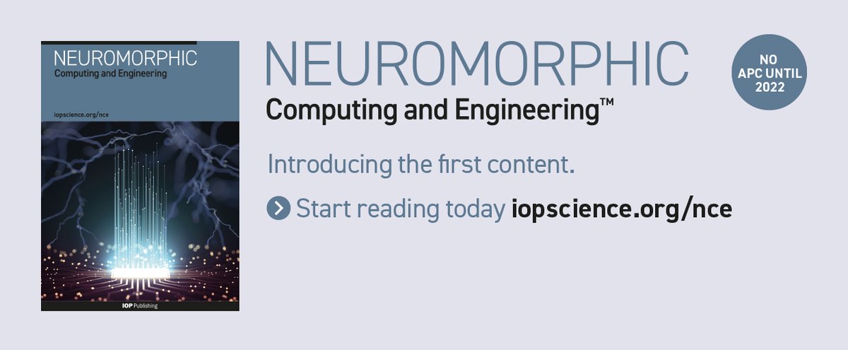 We would like to thank all of NCE's authors, reviewers, readers, and Editorial Board, for their invaluable dedication and support without which we wouldn't have such a fantastic 1st issue today! 
Start reading today ➡️ ow.ly/h7X650FxuZd
#Engineering #Neuromorphic #STEM