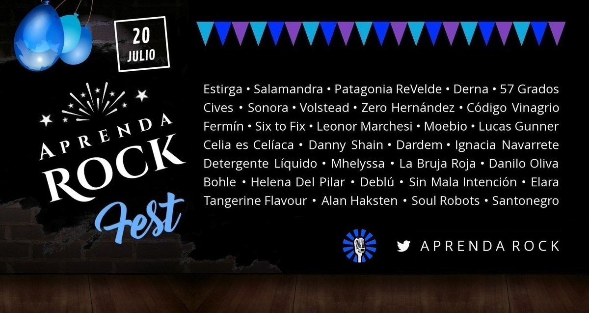 Sabemos que te gustaría festejar, pero la pandemia no terminó. Por eso este Día del amigo quedate en casa y nosotros te regalamos el APRENDA ROCK FEST, un festival virtual con más de 30 bandas de la escena del rock. ¿La cita? El próximo martes 20/07 en el twitter de <a href="/AprendaRock/">⚡APRENDA ROCK 📻</a>