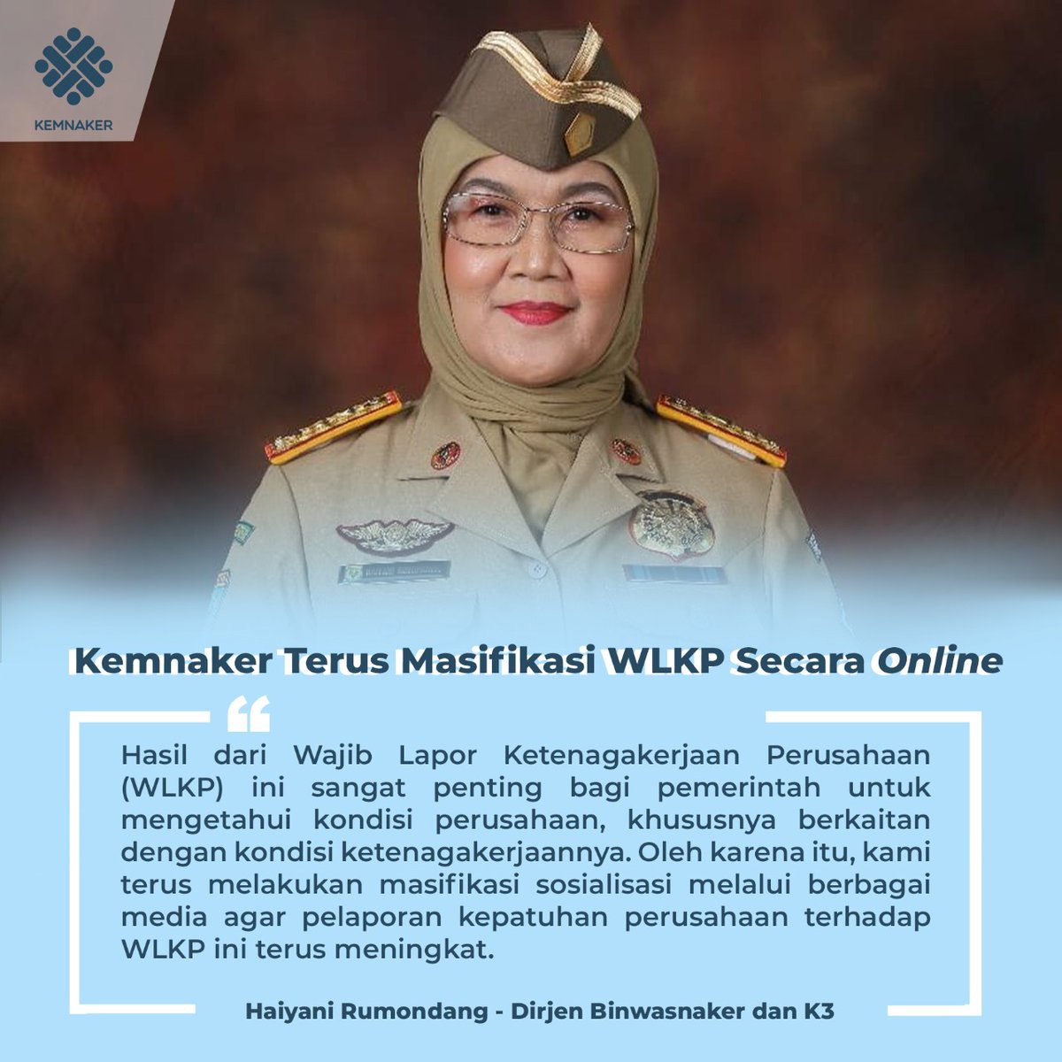 #SiaranPersKemnaker

Kemnaker terus memasifkan sistem Wajib Lapor Ketenagakerjaan bagi Perusahaan (WLKP) secara online.
⬇️⬇️⬇️
kemnaker.go.id/news/detail/ke…