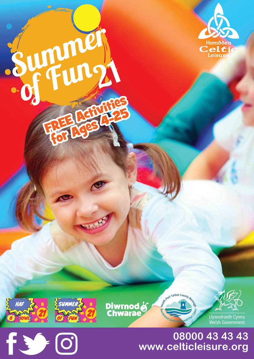 NeathSports's tweet photo. Exciting News 😁

Summer of Fun 21 is coming to Neath Sports Centre starting Monday 19th July and it's absolutely FREE!! 🧡

Booking is now open, online via our app or by calling us on 08000 43 43 43 to set up your child's free account.  

#SummerofFun21 #SummerActivities #NSC https://t.co/TvGnvLEORu