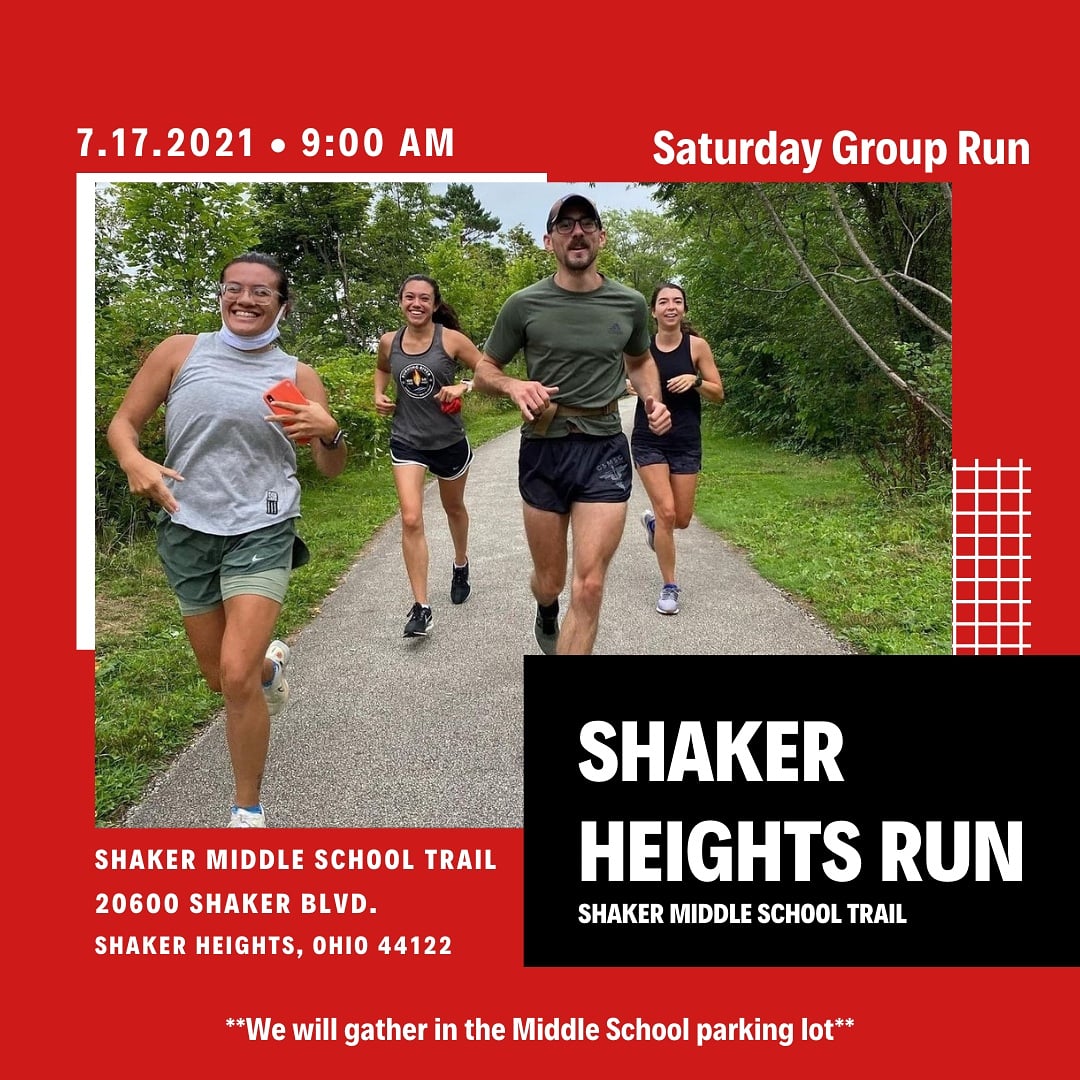 RWTWRunClub's tweet photo. Join us this tomorrow morning in Shaker Heights for our weekly Saturday morning group run. Tomorrow we will run the Shaker Middle School trail.

We will meet at 9am in the Shaker Middle School Parking Lot (20600 Shaker Heights Blvd. Shaker Heights, Ohio 44122). https://t.co/WNTln2Tbme
