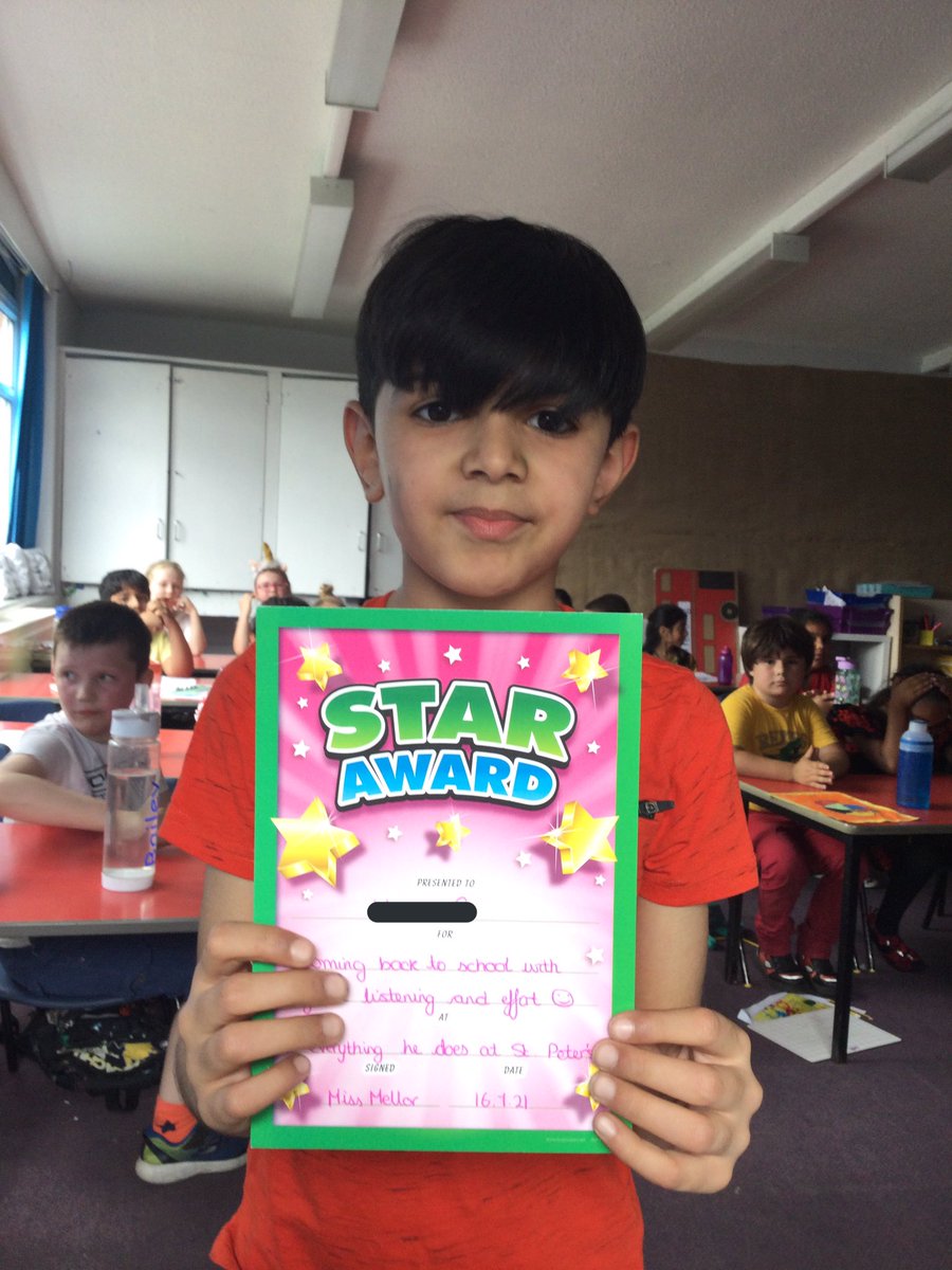 Well done for returning to school so well H! You are our Star of the Week for amazing listening 🤩