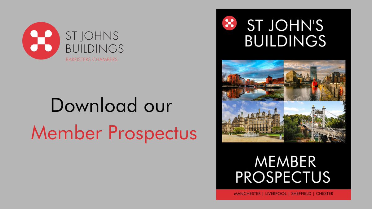 If our #SJBtheplacetobe tweets have grabbed your attention and you are interested in finding out more about what SJB offers to barristers and how you can apply to join our team, why not check out our Chambers Prospectus… bit.ly/2Ug10Gk