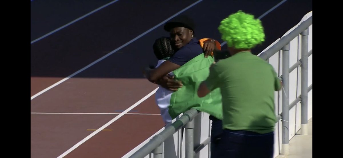 🥇 Rhasidat Adeleke is the new European U20 100M Champion.

A dominant performance from Adeleke who took first place by a length in 11.34s. She follows in the footsteps of Gina Akpe Moses who took gold back in 2017!

Will Adeleke get the 100M &amp; 200M sprint double?<a href="/irishathletics/">Athletics Ireland</a>