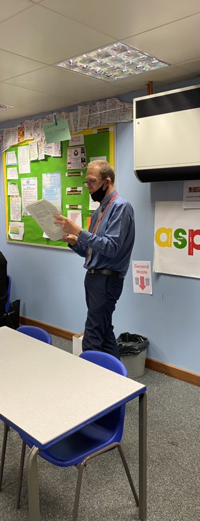 TheRealTMH's tweet photo. I’m so overwhelmed by the positive response to our trial of Drop Everything and Listen here @AshfieldSchool  
So many people/schools have inspired me to do this and I am really looking forward to taking it even further next year #readingiswinning https://t.co/ngSikmXv8y
