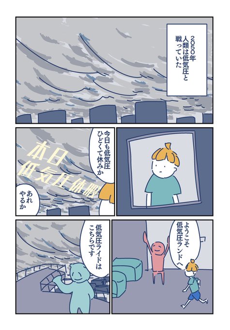 低気圧を楽しむ遊園地

#仕事探しはスタンバイ
#2050年にあったらいいなと思う職業・やりたい仕事 