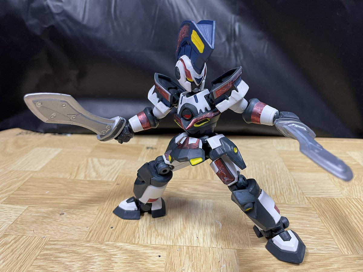 LBXアキレスディード(瀬名アラタカラー)完成しました！ 足関節と足を