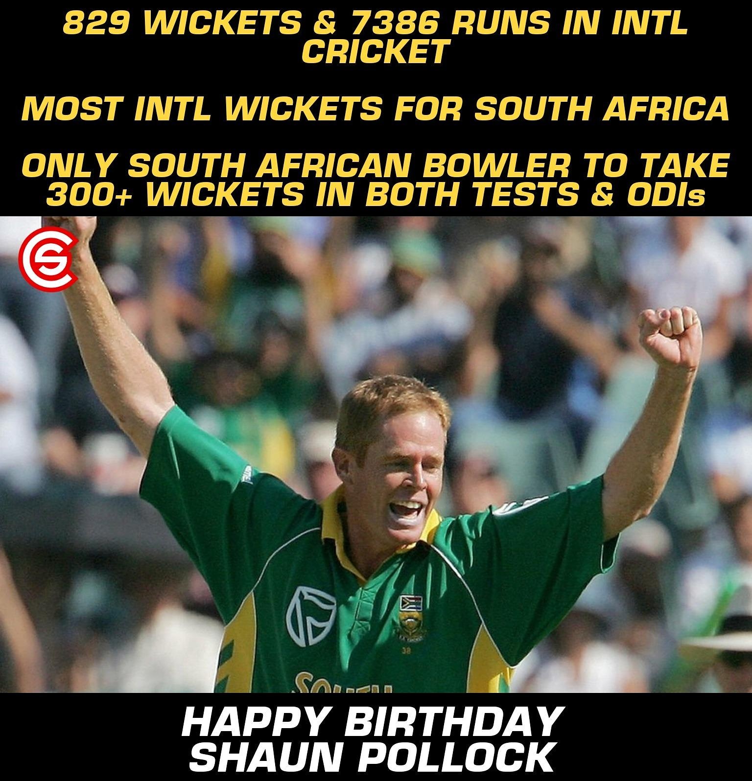 Happy Birthday to Shaun Pollock. 