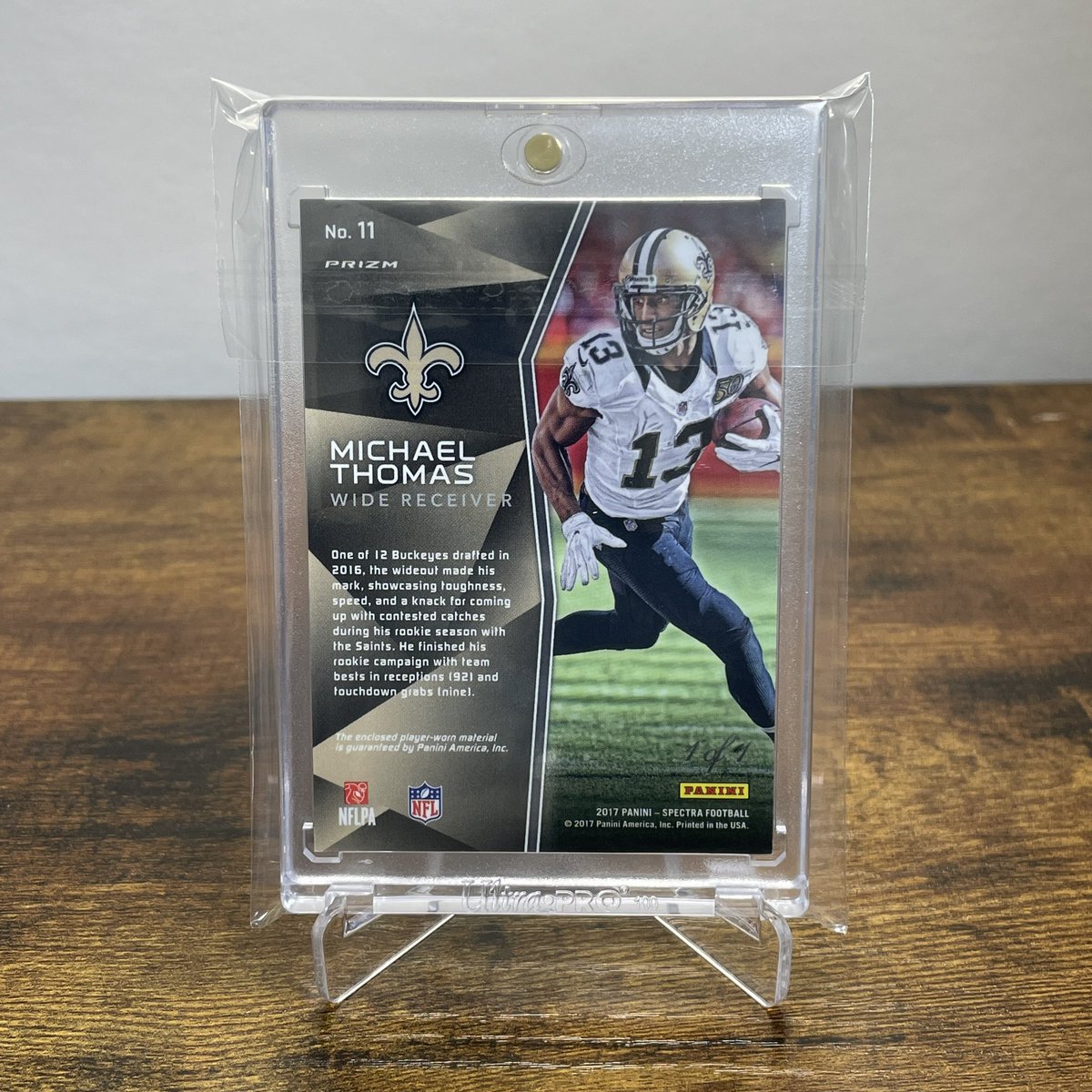 SaintsPc's tweet photo. Michael Thomas 2017 Spectra 1/1 Gold Vinyl

Asking 375 shipped OBO

#saints #whodat #cards #nfl #football https://t.co/9w3MivCPZJ