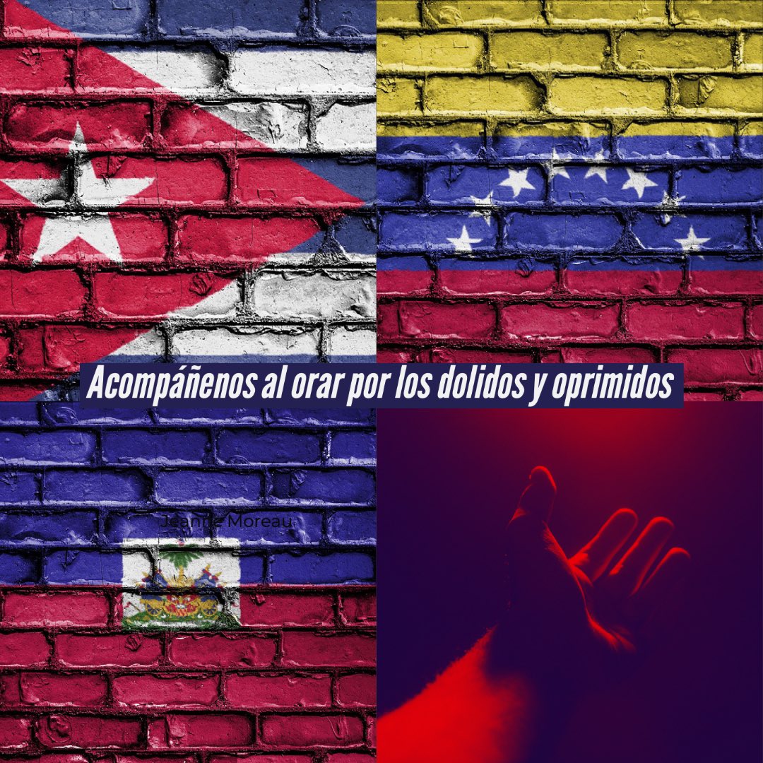 GlobalChurch_me's tweet photo. Tantos de nuestra iglesia y nuestra comunidad están dolidos debido a sus seres queridos en Cuba, Venezuela y Haití, los cuales viven sin libertad y las necesidades básicas de la vida.
Por favor acompáñenos en oración por su libertad y la esperanza que se encuentra en Cristo Jesús https://t.co/Kmk6kpXj6s