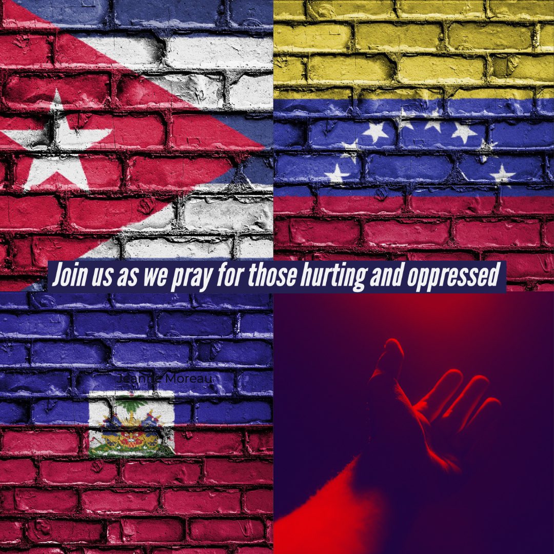 GlobalChurch_me's tweet photo. So many in our Church family and our community are hurting because of loved ones in Cuba, Venezuela and Haiti who live without freedom and the basic necessities of life.

Please join us as we pray for their freedom and hope that is found in Christ. https://t.co/XtsOkmWWsu