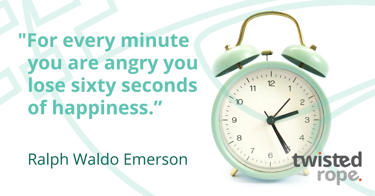 This week's #TwistedQuotes 3 of 3
“For every minute you are angry you lose sixty seconds of happiness.”
– Ralph Waldo Emerson (buff.ly/2HPQltP) selected by Ruslan Knov #MindsetMatters #PositiveMindset