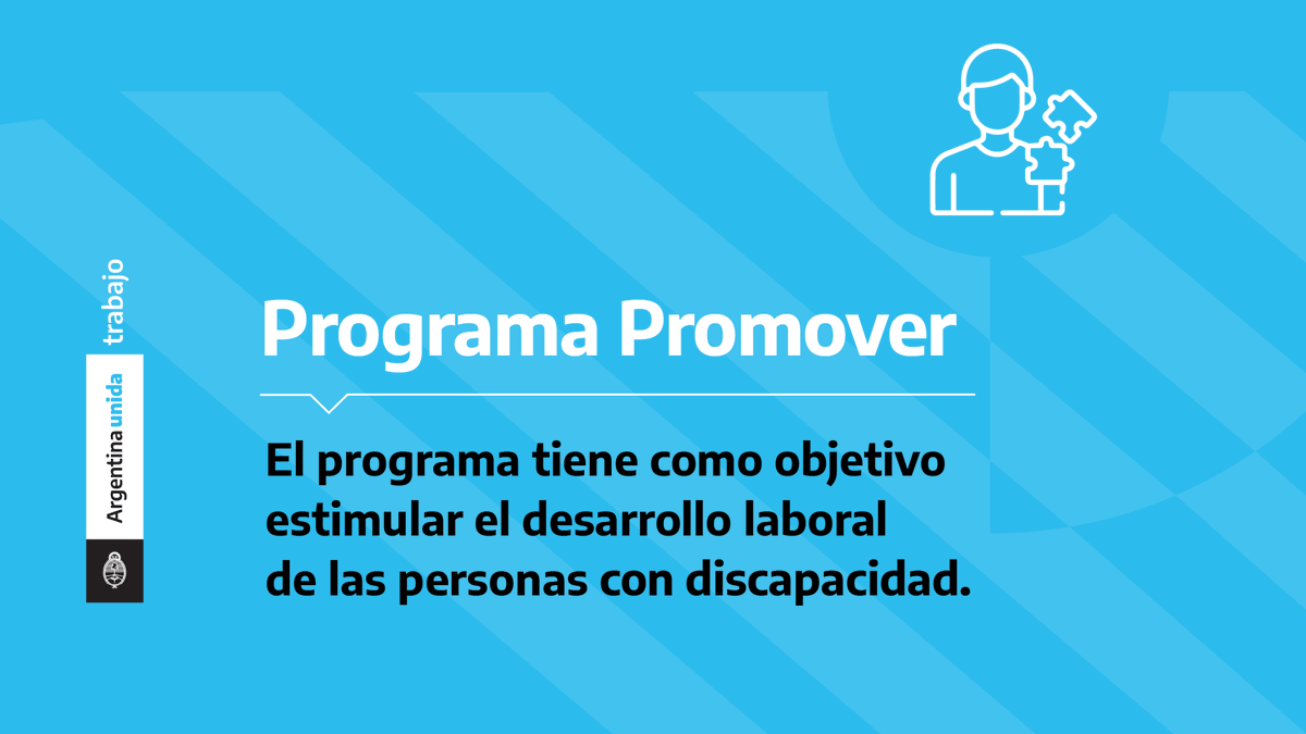SecTrabajoAR's tweet photo. 🙌🏽 El #ProgramaPromover fue creado por el Ministerio de Trabajo, Empleo y Seguridad Social de la Nación, para mejorar la formación de las personas con discapacidad.
@andiscapacidad
Conocelo acá 👇🏽 https://t.co/jyleRiy31H