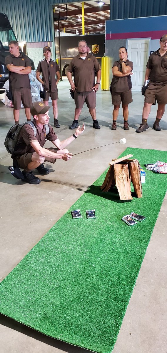 GLNESafe's tweet image. "Rookie Campfire Close Calls" in the Howell Center this morning. Sharing is caring!!