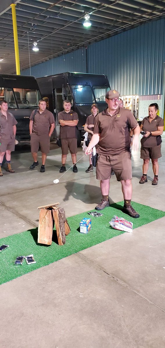 GLNESafe's tweet image. "Rookie Campfire Close Calls" in the Howell Center this morning. Sharing is caring!!