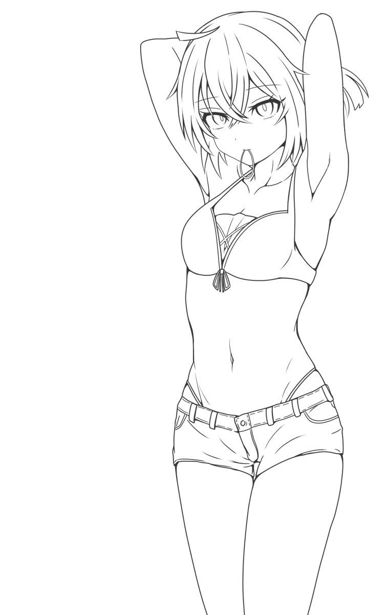 最近お絵かきで意識してることは線画の時点でちゃんと自分がわくわくするかどうかとちゃんとえっちな感じになるかどうかです みて 
