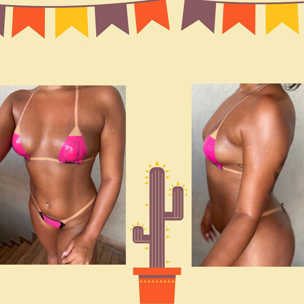 Rcziin's tweet photo. A patroa ficou maluca e vai sortear um bronze neon para uma princesa do baile, a princesa já vai sair do
ESPAÇO BRONZE da GLAUCIA CARPAS Neon e arrasando. 🌴☀️👙
Sigam no Instagram
#SextaLinda #GlauciaCarpas https://t.co/c2LpUjEgMN
