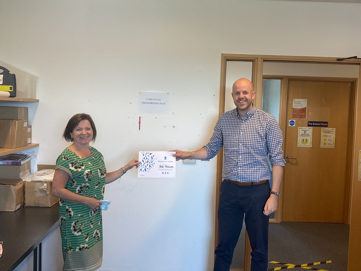Recognition for our Leadership and OD manager for the work he does supporting colleagues. Well deserved <a href="/revtravers/">Rob</a>