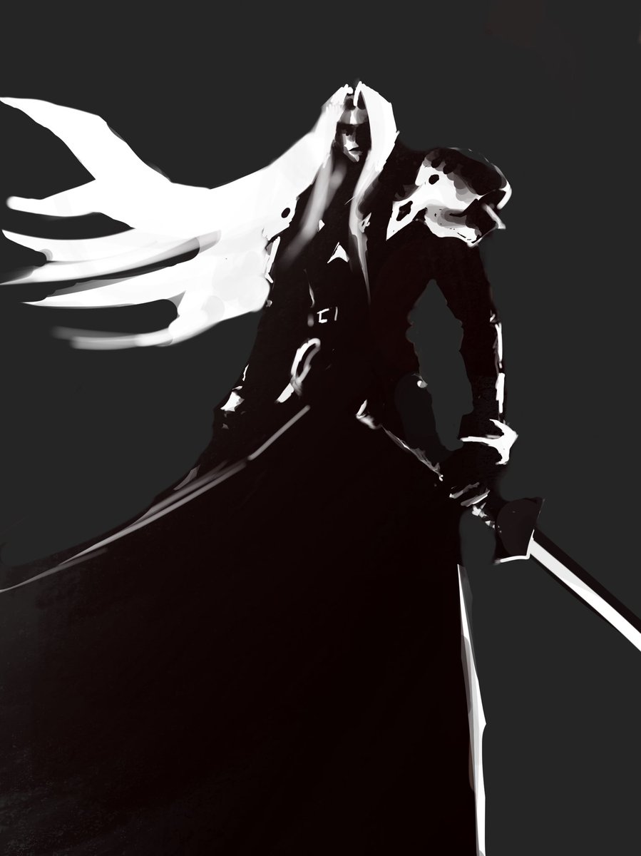 Thuaners's tweet photo. #sephiroth drawn listening to #finalfantasy battle music and #OneWingedAngel 😊 #sephirothfanart #ff7 #ff7fanart #finalfantasyfanart #squaresoft #squareenix #ipdpro #procreate #ffvii #ffviifanart https://t.co/2NeUnaXnd1