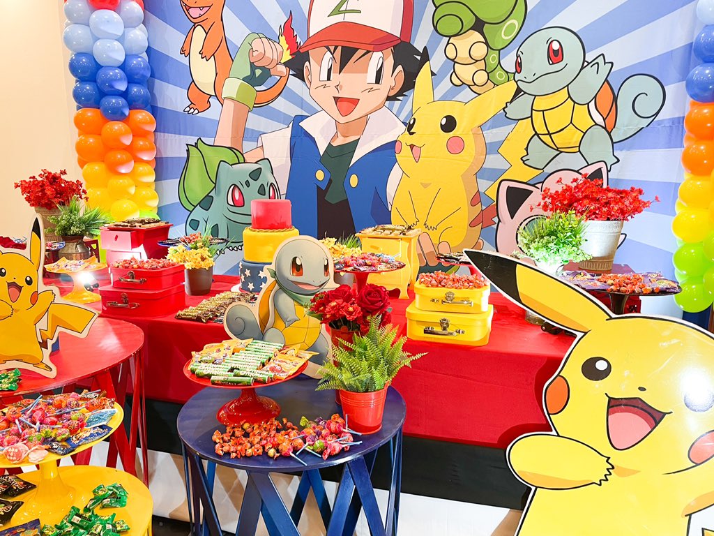 NavegandoParque's tweet photo. Festejá tu cumple en Navegando con tus personajes favoritos 💥⚡️ Ash, Pikachu y los demás personajes de Pokémon te esperan para divertirte a lo grande. 🥳🤩 https://t.co/UrLhLK6rOq