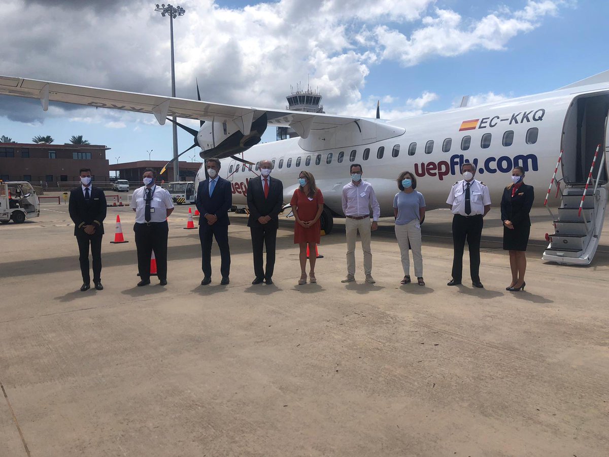 aena's tweet image. 🛫 Los aeropuertos de #Ibiza, #PalmadeMallorca y #Menorca acogen el comienzo de las operaciones de la nueva aerolínea UEP!Fly.

¡Bienvenidos! 👏👏👏