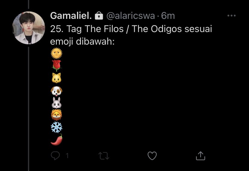 ayalthealla's tweet photo. 🌞 @alaricswa 
🌹 @fswrdna 
🐱 @taliaelein 
🐶 @sophiestya 
🐰 @alaricswa 
🦁 @baratasrestas 
❄️ @ydsgading 
🌶 @zalmowen https://t.co/y847dVCbOf