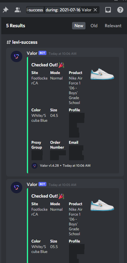 Levi_S3nP4i's tweet photo. Nice little cook for the day. 17 pairs in total🥱. As always thanks to @OminousAIO @ValorAIO @MEKRobotics @balkobot🤝

@StepBroACO @polarchefs 

Proxies:

@KermitProxies 

#SpaceJamMovie https://t.co/iqjBAyOnoq