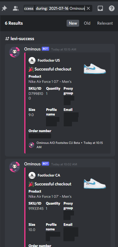 Levi_S3nP4i's tweet photo. Nice little cook for the day. 17 pairs in total🥱. As always thanks to @OminousAIO @ValorAIO @MEKRobotics @balkobot🤝

@StepBroACO @polarchefs 

Proxies:

@KermitProxies 

#SpaceJamMovie https://t.co/iqjBAyOnoq