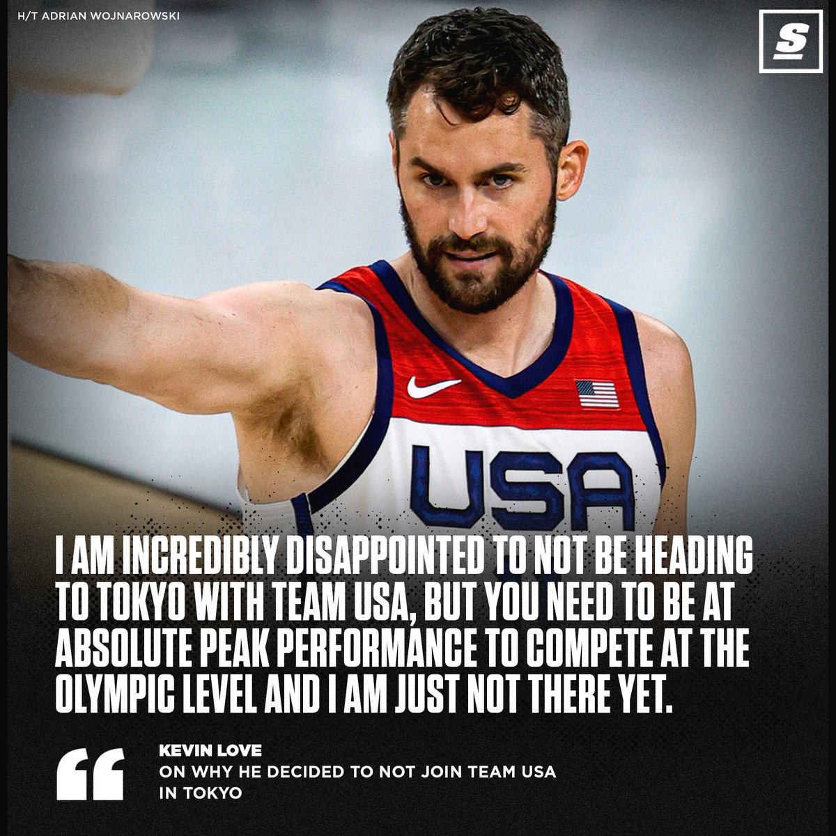 theScore's tweet photo. Kevin Love says he's not at 'peak performance' yet. 🤷‍♂️ https://t.co/UL2uhnXUUA