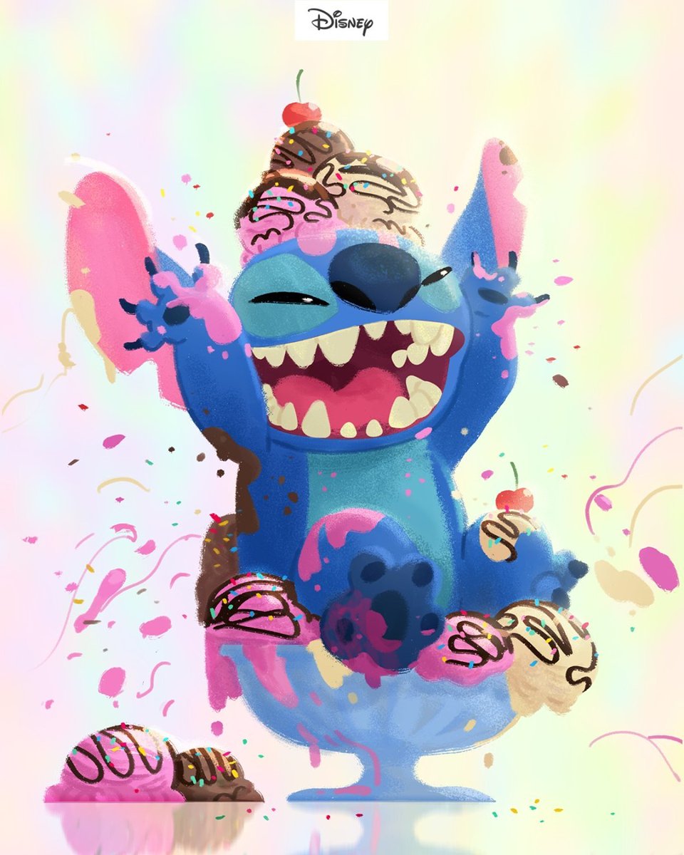 You might say Stitch likes ice cream. 🍦 Happy National Ice Cream Day!