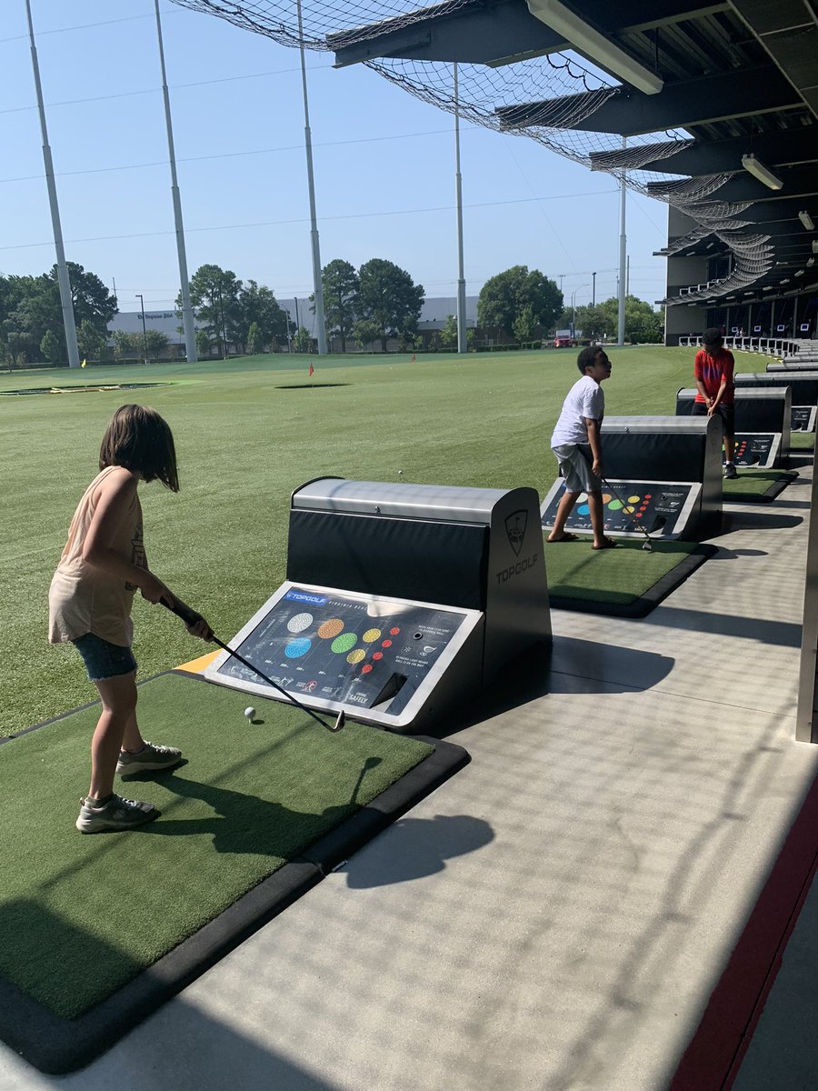 gamerbus's tweet photo. Field trip Friday for our Summer Camp kids! Thank you @topgolfvabeach for having us.  #summerfun #fieldtripfriday #topgolf #gameongamingcenter #BestCampEver https://t.co/hZtbV4uTW7