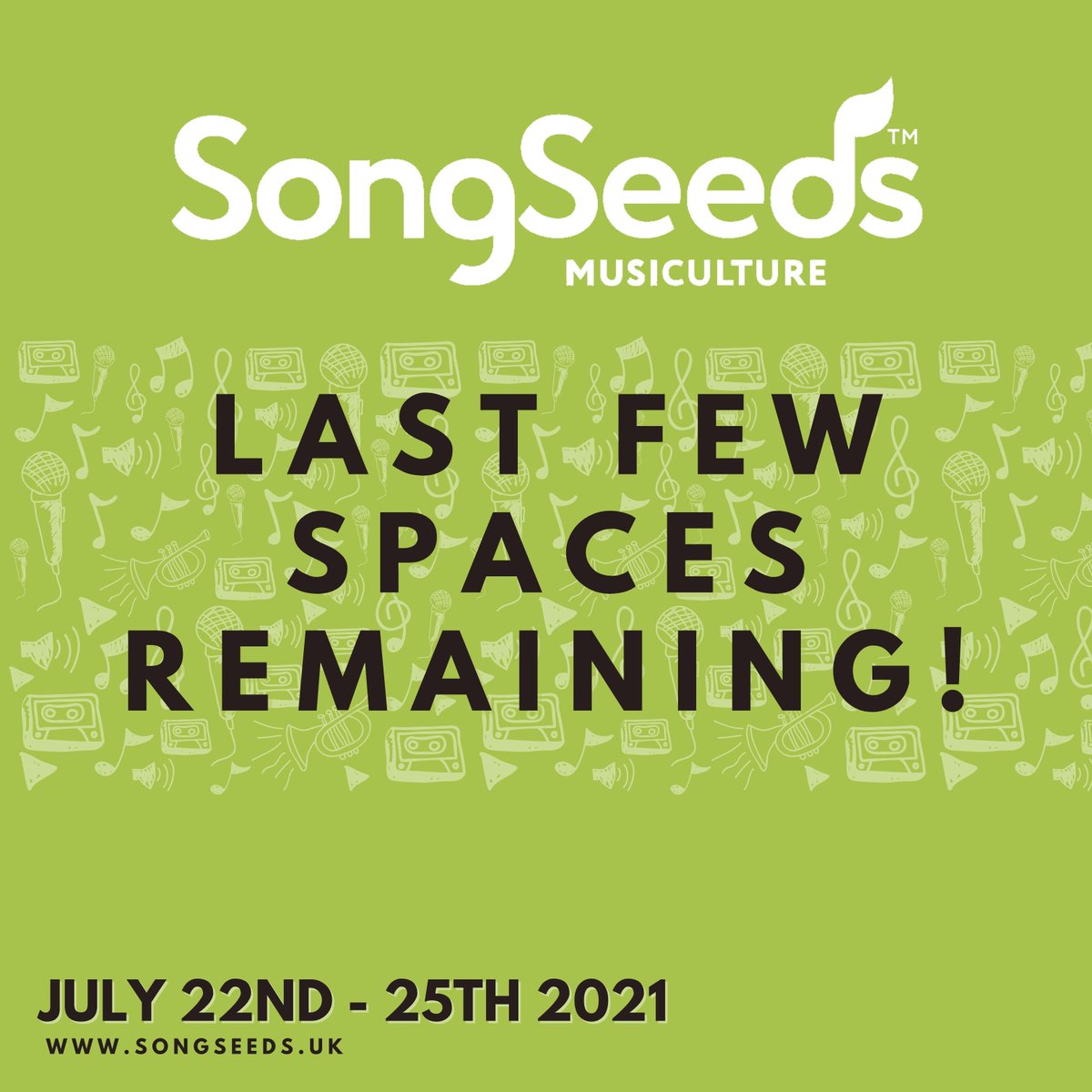 SongSeedsMusic's tweet photo. With just under a week to go until our last online songwriting retreat of the year, we are only a few spaces left from SELLING OUT! 🎉

If you'd like to join us then head over to https://t.co/o4w85eVIMs &amp; apply. 

Between 16 - 25 years old? You can join us for FREE! https://t.co/9pkQFLB1EW