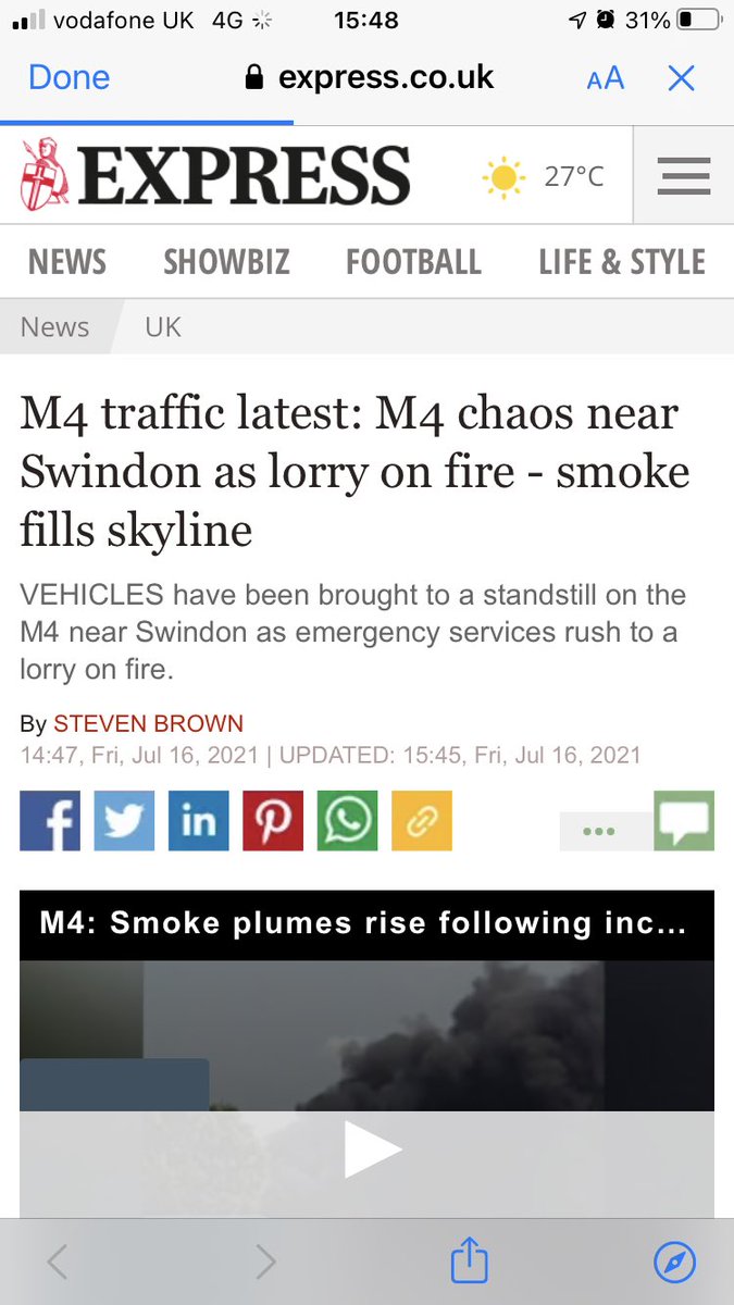 Hells_Bells79's tweet photo. What a day to be stuck in 2hr standstill on M4! 🥵🙈 https://t.co/ldkPRvi4nH