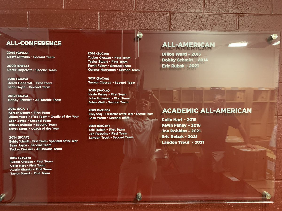 The updated “Award Board” continues to fill up in the locker room!  Kudos to Eric Rubak, Jon Robbins, and Landon Trout for tremendous seasons!