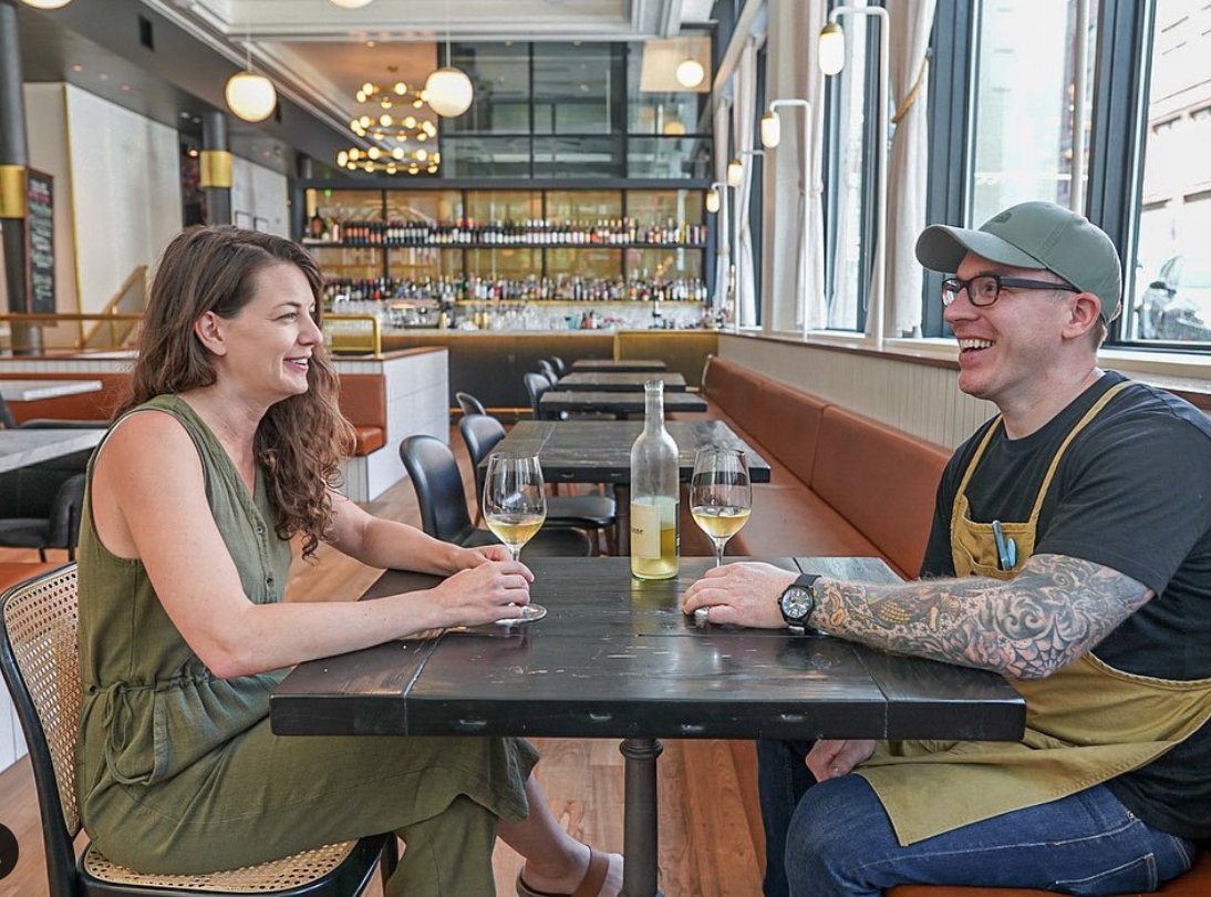 SeattleMaven's tweet image. What a perfect pairing! @StephForrer's latest #EatDrinkTravelYall podcast features @benparisseattle 's chef Quinton Stewart! Have a listen: eatdrinktravelyall.com/podcasts/