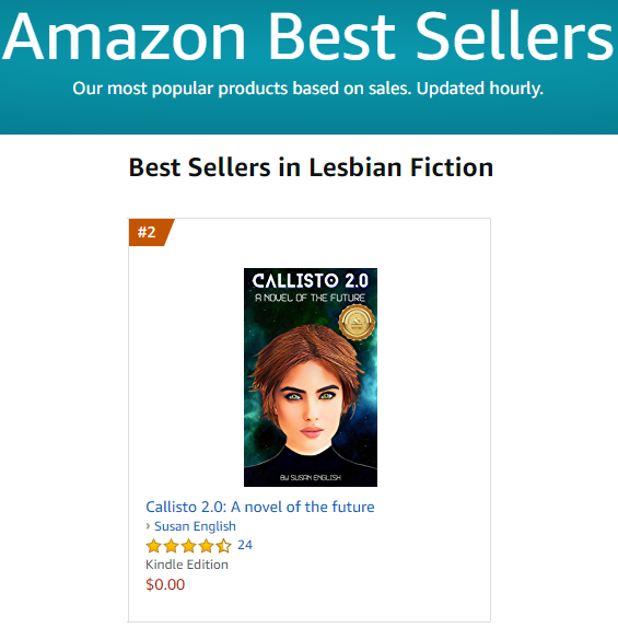 SusanEnglish001's tweet photo. Jut hit #2 slot for Lesbian Fiction on Amazon! https://t.co/Y90qg5H6Sn