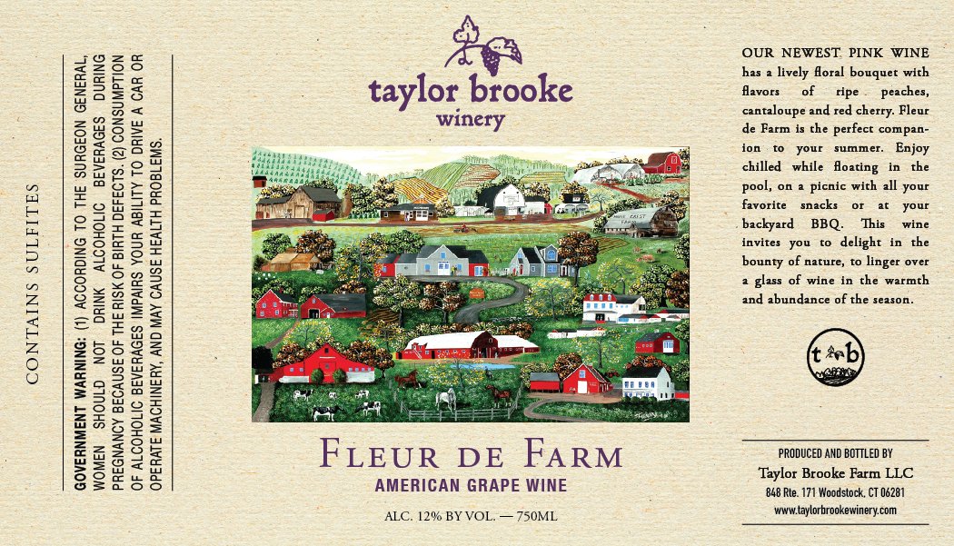 Introducing Fleur De Farm Rosé. This beautiful pink wine has a lively floral bouquet with flavors of ripe peaches, cantaloupe and red cherry. Try it this weekend in a flight, by the glass or bottle. - mailchi.mp/taylorbrookewi…