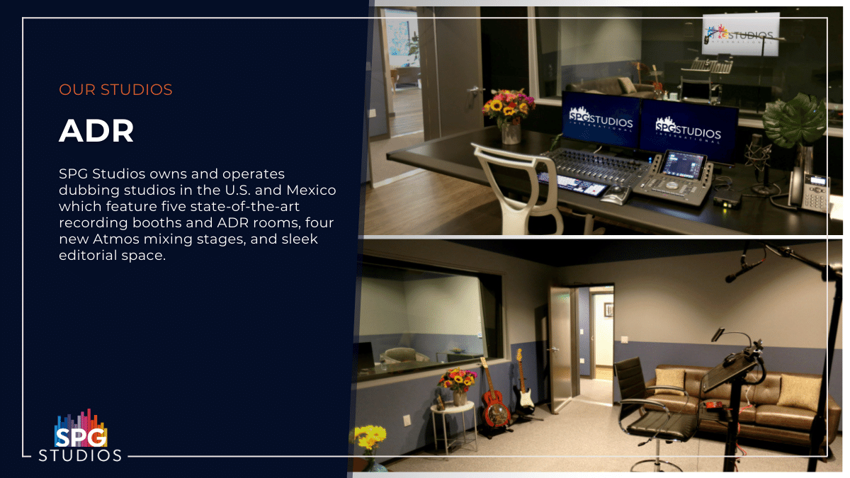 #SPGStudios owns and operates #dubbing studios in the U.S. and Mexico ...