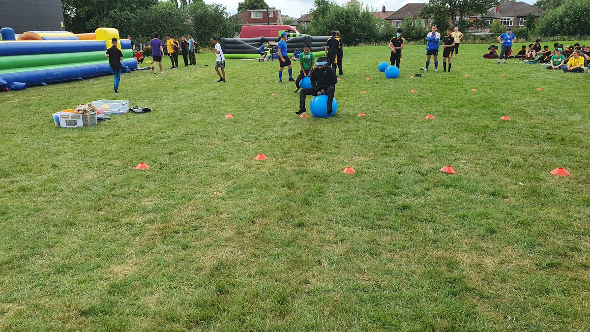 The @MEACentral  Y9 &amp; 10 Sports Day three-legged and space hopper races were highly competitive!!