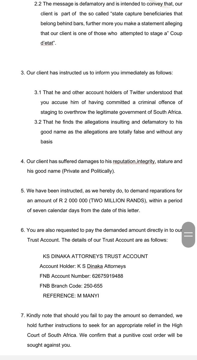 Dear <a href="/Vhalaudzi_ZA/">King_Makhado 🇿🇦</a> 
Please check your email.
There's an urgent correspondence for your attention.